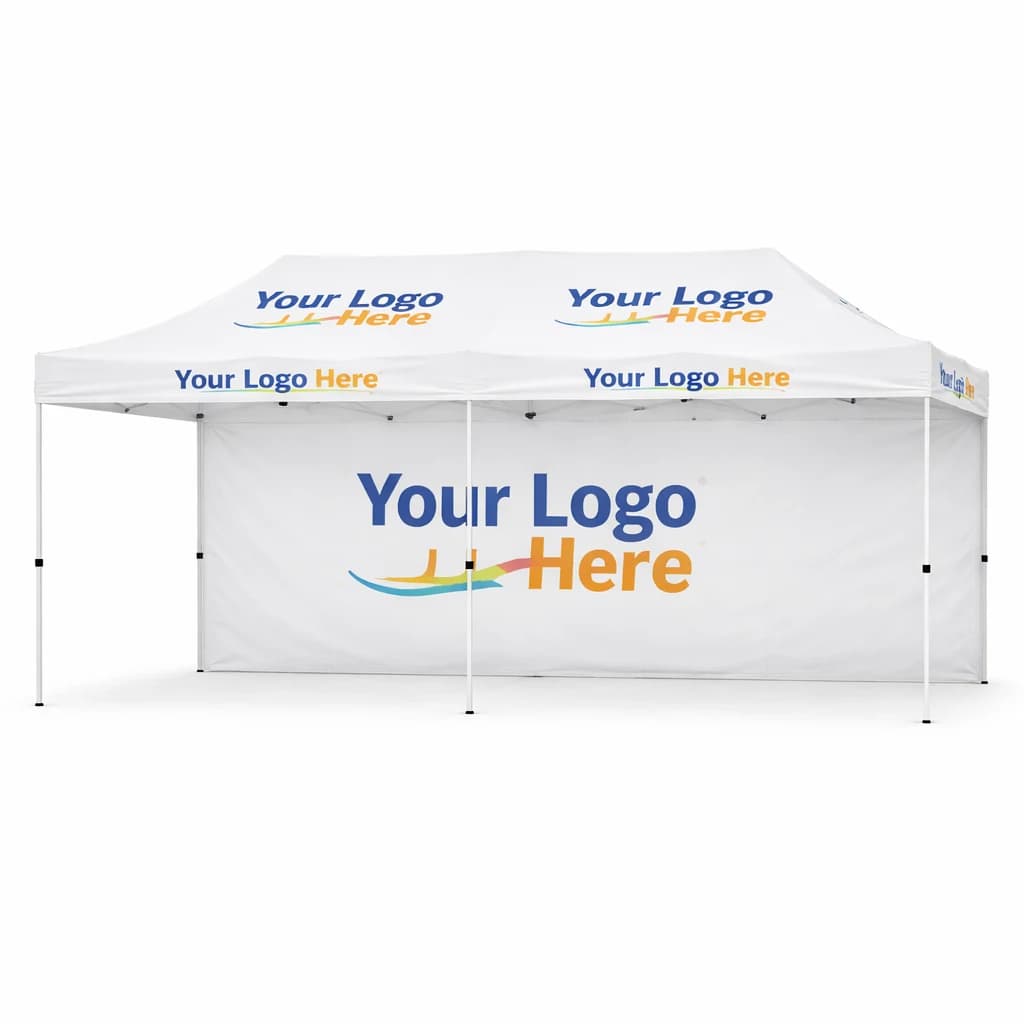 10x20 custom canopy with full backdrop