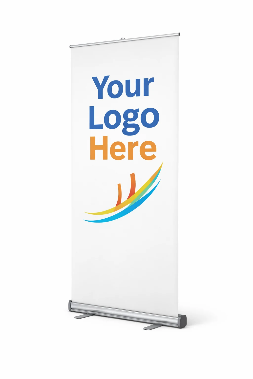 Retractable banner stand with custom branding